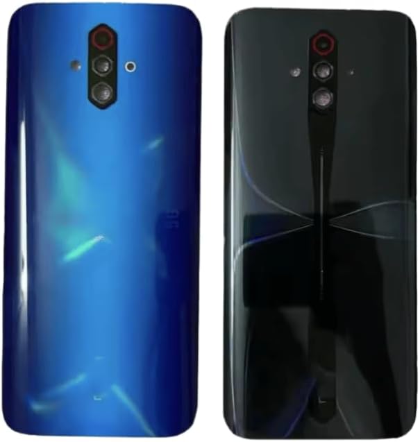 YOOOKOOO Compatible Rear Back Cover for ZTE Nubia Play 5G NX651J – Battery Door Housing Replacement Part (Blue with Lens)