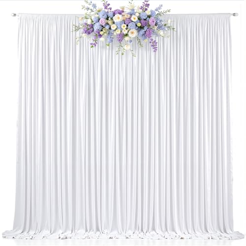 Cortinas fondo fotográfico blanco 10x8 pies poliéster miniatura 1