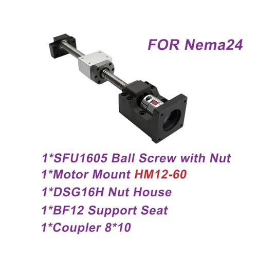 Kit vis à billes SFU1605 motorisation NEMA24 support HM12 guidage CNC - 2
