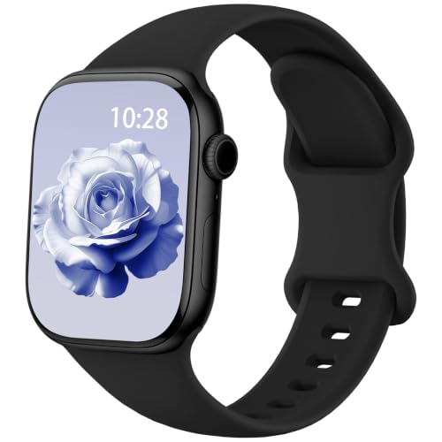 Image of Silicone Sport Band Compatible with Apple Watch Bands for Women Men | Soft Wristband 40mm 38mm 41mm 44mm 45mm 46mm 42mm 49mm, Replacement Strap for iWatch Series 11 10 9 8 7 6 5 4 3 2 1 SE Ultra