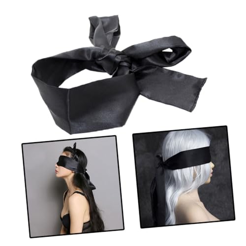 GRADENEVE スリープマスク face mask sleeping mask sleep mask バンドブラインド アイマスク サテン目隠し Black