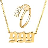 SMUK Angel Number Necklace,...