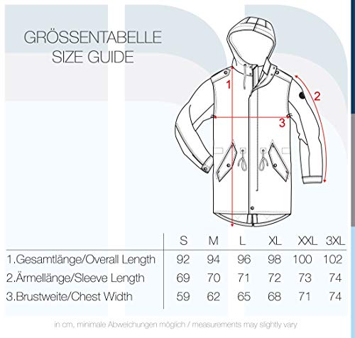 !Solid SDDarnell Herren Winterjacke Parka Mantel gefüttert mit Teddy-Futter Kapuze Kordelzug Druckknöpfe Baumwolle Regular fit, Größe:L, Farbe:Black (9000)