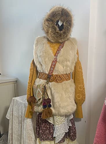 Awxzom 2Pcs Handmade Boho Belt For Women Dresses Woven Braid Waist Belt For Women Wooden Buckle Braided Belt #TOP4