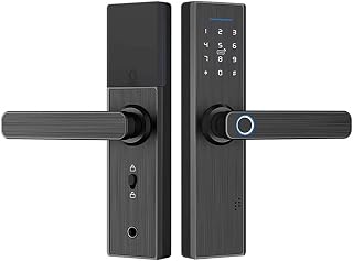LOUYK Smart APP Fingerprint Door Lock Card Digital Code Electronic Door Lock Home Security Mortise Lock