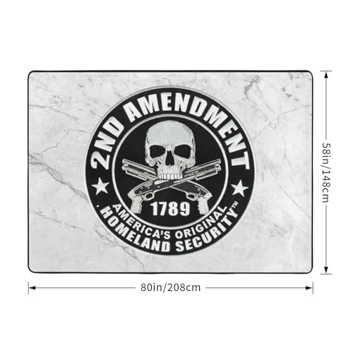 Tapete decorativo negro 203x147 cm suave y antideslizante miniatura 2