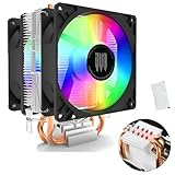 Air Cooler Duplo Cpu Rgb Intel LGA775/115x(1200)/1700/1366/2011/Xeon AMD FM2/FM1/AM2/AM5/AM4/AM3