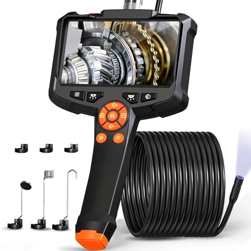 Endoskopkamera mit Licht, AOPICK 8mm IP67 wasserdichte Endoskop, 4.3\" IPS Bildschirm Inspektionskamera, 1080P HD Rohrkamera mit 8 Einstellbaren LEDs, 16.5FT/5M Halbstarres Kabel Endoskopkamera mit Licht, AOPICK 8mm IP67 wasserdichte Endoskop, 4.3\" IPS Bildschirm Inspektionskamera, 1080P HD Rohrkamera mit 8 Einstellbaren LEDs, 16.5FT/5M Halbstarres Kabel