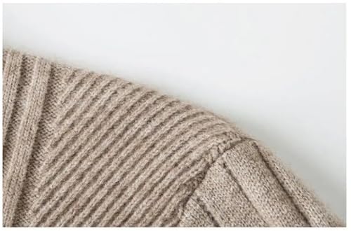 Men Half High-Collar Zip Knit Warm Sweater Men's Stretchable Sweater Knit Cardigan Sweater3