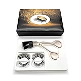 CB 2 Pairs Set 3D Reusable Triple Magnetic Eyelashes Kit Natural Dramatic Volume False Eyelash Exten