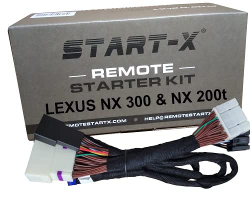 Start-X Remote Start Kit for Lexus NX 300 (2018-2019) & NX 200t (2015-2017) | Push to Start Engine | Plug n Play | Lock 3X to Remote Start