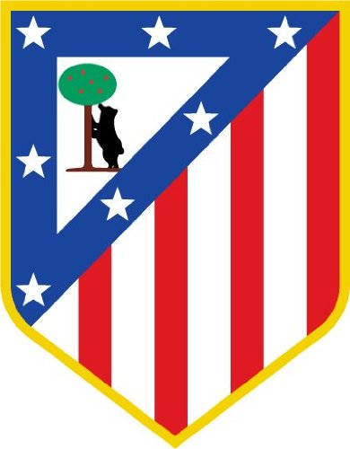Atletico Madrid FC Spain Soccer Football Car Bumper Sticker Decal 4" x 5"