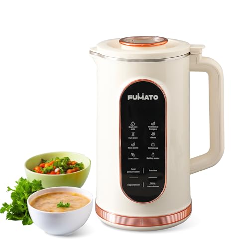 The Better Home Fumato Portable Soup Maker 1.5L,Multipurpose Heating Blender with 8 Presets,304 Stainless Steel Inner Body,Stainless Steel Blades,PP Outer,Auto Shutoff & 1 Year Warranty,800 Watts