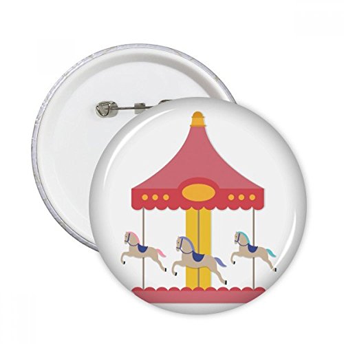 Badge carrousel coloré XXL pour masquer une usure de vêtement et raviver un vieux sac