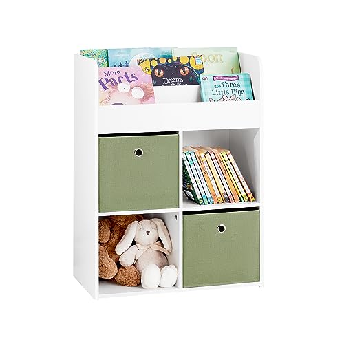 SoBuy Bibliothèque pour Enfant, Étagère de Rangement pour Jouets et Livres, Meuble de Rangement...