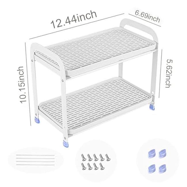 Coffee Mug Holder,Multi-Tier Glass Cup Organizer,Fruit Drainer,Dish Drain Tray with Drainboard,Kitchen Spice Organizer,Individual Use of Trays,Holds Snacks, Drinks, Cups, Fruit