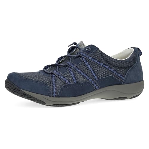 Dansko Harlyn Lightweight Sneaker for Women - Stain Resistant Leather and Nylon Uppers and Arch Support in Flexible Style