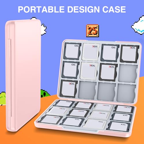 Image of HEIYING 3DS Card Case with 24 Precise Slots for DS 2DS 3DS Game Cards | Portable Game Cards Case, Hard ABS Shell with Soft Silicone Lining, Precise Card Slots,Magnetic Closure for Easy Access