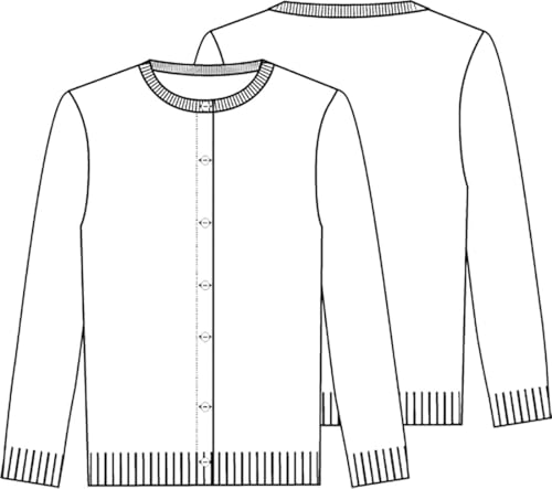 Classroom Big Girls' Jewel Neck Cardigan2