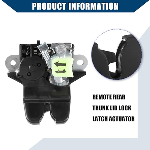 Image of NO. 81230-C1500 Trunk Latch Lock Actuator for Hyundai Sonata 2018-2019 Sedan /Tailgate Door Latch Lock Actuator Motor Rear Trunk Lid Lock Latch Actuator /Durable / 1pcs
