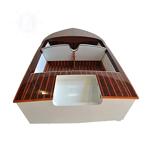 Old Modern Handicrafts Chris Craft Design Classic Wooden Runabout Boat 14.5 Foot - 173.2L x 71W x 29.5H Inches -Custom Build Deposit