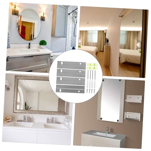 Image of Generic 6sets Heavy Duty Mirror Hangers and Picture Mounting Brackets Easy to Install Wall Hangers for Photos Art and Mirrors Design Expansion Screws