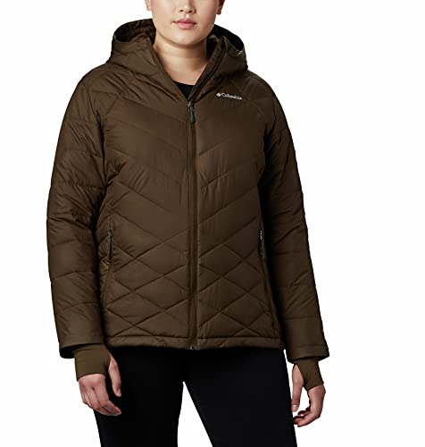 Image of Columbia Women's Omni-Heat Reflective Heavenly Hooded Hiking & Trekking Down Standard Length Jacket