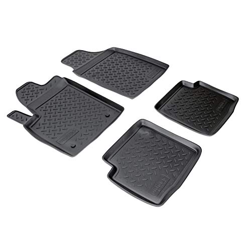 Recambo Tappetini in gomma 3D per Fiat Abarth 500 500c | anno di costruzione 2007 2020 | su misura + bordo