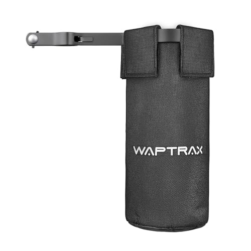 Waptrax Drumstick Tasche, Nylon Drumstick Tasche Abnehmbar, Drumstick Halter mit Klemme Abschließbar Legierung Stahl Heavy Duty Klemme für Drumsticks Schlägel bis zu 5 Paar, Schwarz