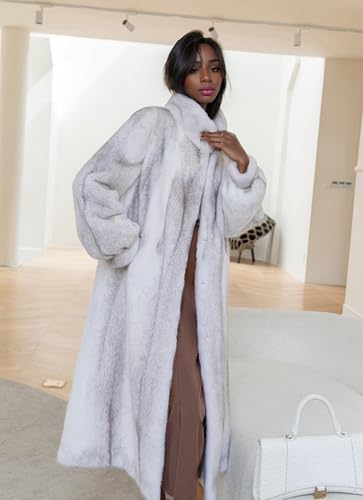 Women's Long Soft Faux Fur Overcoat Coat Fancy Style Fashion Winter Warm Fur Jacket Outwear Sweater3