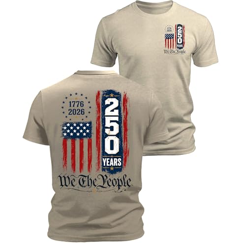 Screaming Freedom 250 Anniversary USA Flag Commemorative Patriotic American 4th of July T-Shirt