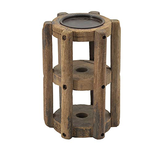 A&B Home Loom Pillar Candle Holder Stand 6x6x9