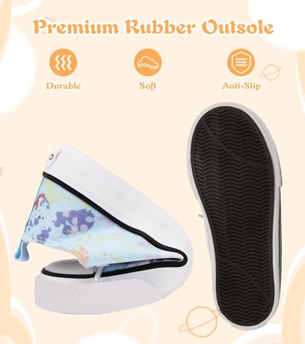 toddler little kid cushioned canvas shoes slip on sneakers soft and durable