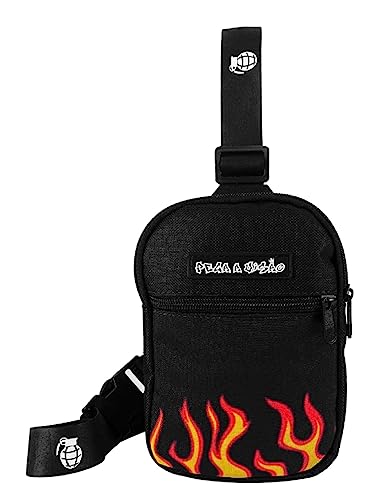 Mini Bolsa Lateral Shoulder Bag Masculina Pega a Visão Fogo Granada