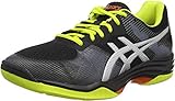 ASICS Herren Gel-Tactic Volleyballschuhe, Schwarz (Black/Silver 001), 47 EU