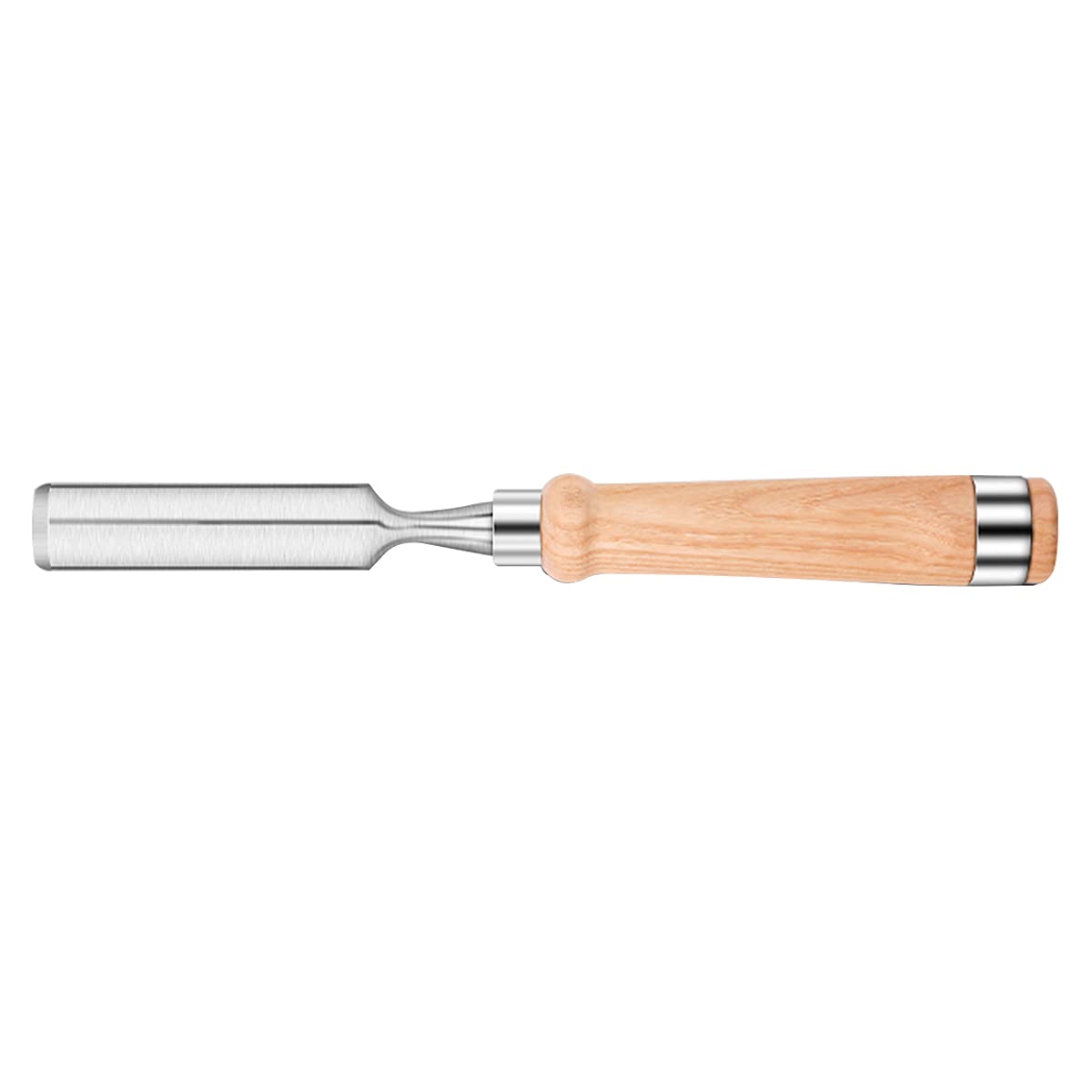 Cincel de madera para tallado de carpintería con cabeza de impacto de metal y hoja de 12mm