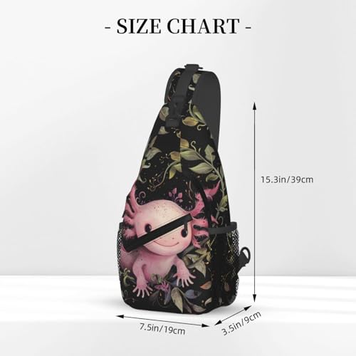 Mochila crossbody deportiva ligera y duradera rosa miniatura 3