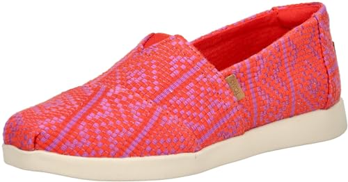 Image of TOMS Women's Alpargata Plus Slip On Espadrille, Textile Upper, Relaxed Fit, CloudBound Insole, Stretchy Easy On and Off