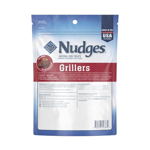 Blue Buffalo Nudges Grillers Steak Dog Treats, 5 oz - image 2