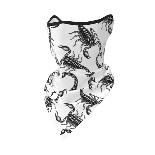 Face Mask Sun Protection Black Scorpion Neck Gaiter Scarf