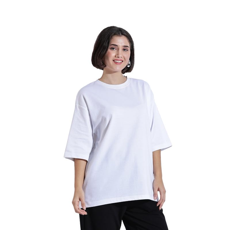 blue tyga Womens 2D Air Tee | Ultra-Light, Sweat-Wicking & Wrinkle-Resistant | Advanced 2D Air Tech | 24Hr Odor Control & Shape Retention | Heavy Look, Airy Feel – Perfect for Everyday Wear-picture-24