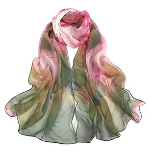 Acotavie Scarfs for Women Lightweight Fashion Scarves Print Floral Pattern Scarf Shawl Wraps