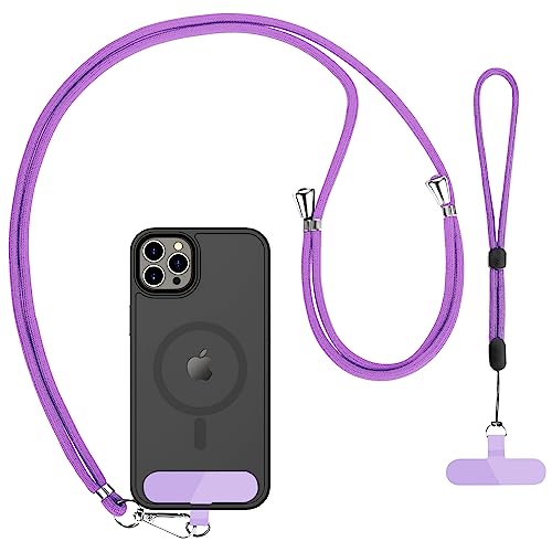 Cell Phone Lanyard 2 Pcs-1 Pcs 30"(Neck Strap×1)+8"(Wrist Strap×1) Black - Photo 78 sur 115