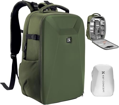 K&F CONCEPT Kamerarucksack Fotorucksack mit Hartschale...