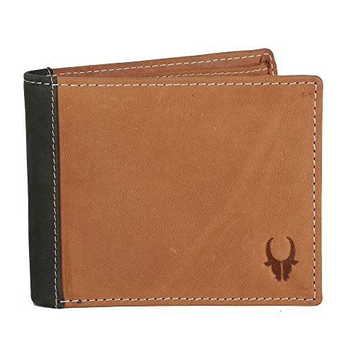 Image of WildHorn� RFID Protected Genuine High Quality Mens New Leather Wallet (New TAN Hunter)
