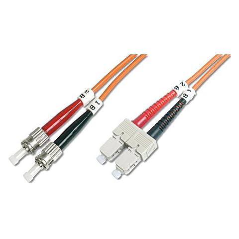 DIGITUS FO Cable de conexión OM2-2 m de Cable de fibra óptica ST a SC Cover