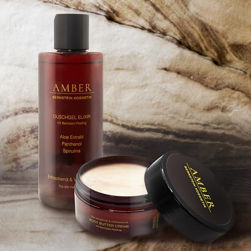 AMBER ULTRA pflegende & regenerierende BODY BUTTER CREME MIT BERNSTEIN-MIKROPEELING 200ml