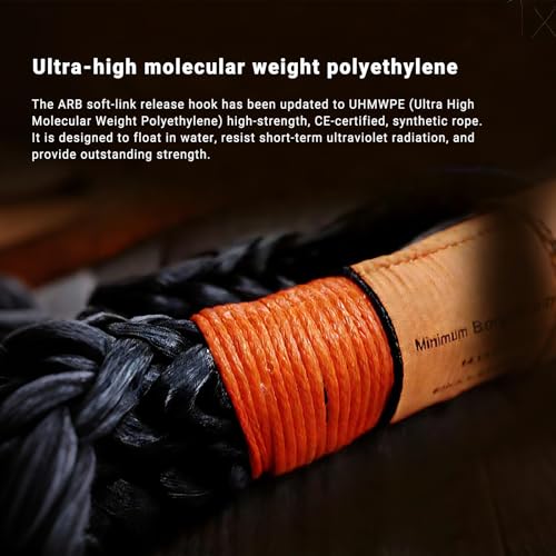 Image of Synthetic Soft Shackle & Recovery Ring Kit, 2PCS 1 /2 inch x 22 inch Soft Shackles(56,000Lbs Breaking Strength) with Snatch Ring for Synthetic Winch Rope for Off-Road Jeeps ATV UTV SUV Vehicle Recovery