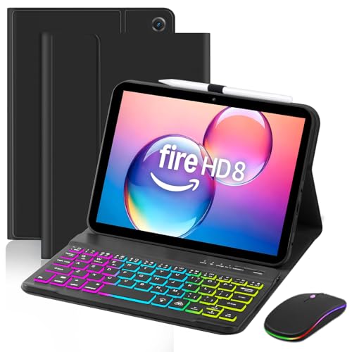 EAMPANG Case with Keyboard Mouse for Amazon Kindle Fire HD...