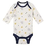 Gerber Baby Boys 3-Pack Long Sleeve Thermal Onesies Bodysuits, Woodland, 0-3 Months